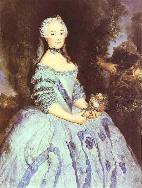 antoine pesne Portrait of the Actress Babette Cochois (c.1725-1780), later Marquise Argens Norge oil painting art